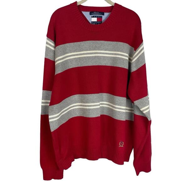 Tommy Hilfiger Vintage striped cotton crew neck sweater - Picture 1 of 5